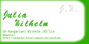 julia wilhelm business card